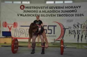Mistrovství severní Moravy juniorů a mladších juniorů v klasickém silovém trojboji 2024 - fotogalerie