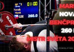 Marek Novák - benčpres 260 kg RAW - video