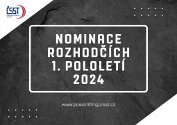 Nominace rozhodčích - I. pololetí 2024