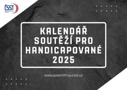 Kalendář soutěží 2025 pro handicapované sportovce