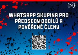 WhatsApp skupina pro předsedy oddílů a pověřené členy