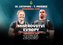 Mistrovství Evropy juniorů a mladších juniorů v klasickém silovém trojboji 2025 - pozvánka