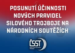 Účinnost nových pravidel silového trojboje na národních soutěží