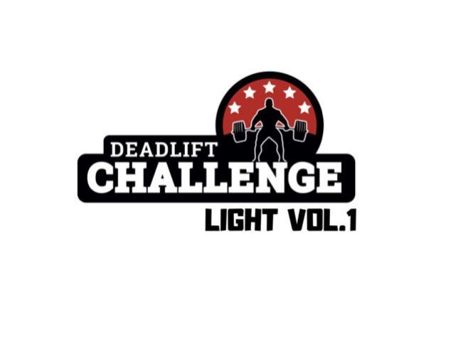 Deadlift challenge LIGTH  vol. 1 - pozvánka