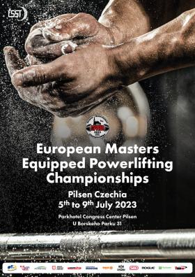 Mistrovství Evropy masters v silovém trojboji 2023 - nominace, plakát