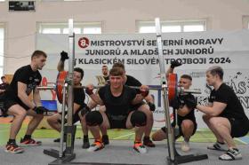 Mistrovství severní Moravy juniorů a mladších juniorů v klasickém silovém trojboji 2024 - fotogalerie