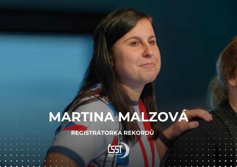 Martina Malzová byla jmenována registrátorkou rekordů