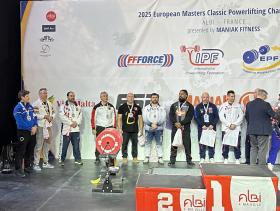 Mistrovství Evropy masters v klasickém silovém trojboji 2025 - výsledky, fotogalerie