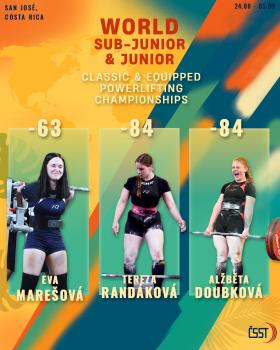 Mistrovství světa juniorů a mladších juniorů  v silovém trojboji a klasickém silovém trojboji 2025 - pozvánka