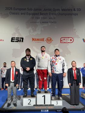 Mistrovství Evropy v benčpresu (EQ) a klasickém benčpresu (RAW) 2025 - výsledky