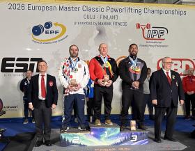 Mistrovství Evropy masters v klasickém silovém trojboji 2026 - výsledky