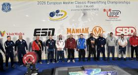 Mistrovství Evropy masters v klasickém silovém trojboji 2026 - výsledky