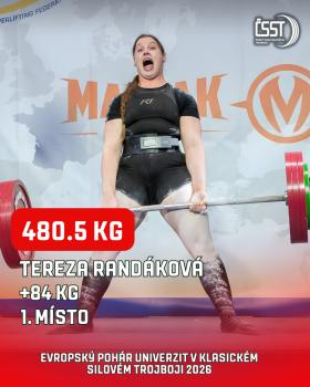 Evropský pohár univerzit v klasickém silovém trojboji 2026 - výsledky