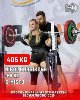 Evropský pohár univerzit v klasickém silovém trojboji 2026 - výsledky